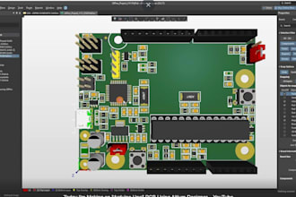 design custom pcb layout, circult schematic, arduino esp32, easyeda kicad altium