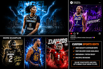 make viral sports graphics and player edits