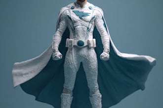 superhero character for comics