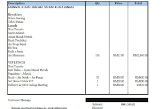design a smart automated invoice generator in excel