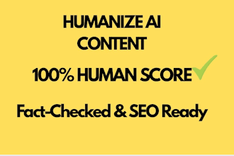 humanize, fact check and edit your chatgpt or ai content