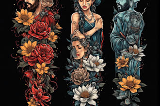 design a modern and minimalist tattoo design