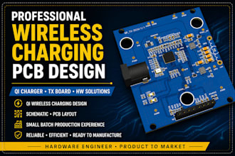 design qi wireless charging pcb and hardware