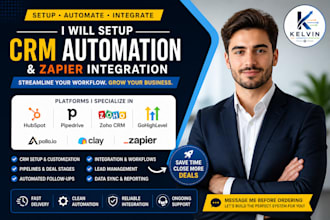 hubspot pipedrive zoho gohighlevel CRM automation zapier integration apollo clay