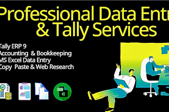 do professional data entry and web research for you