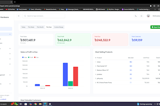 build a custom inventory management system with pos, barcode and sales dashboard