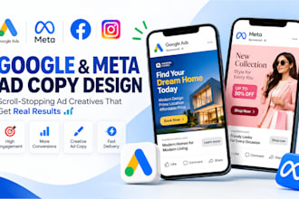 design google display ads and meta ad for your business
