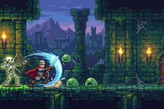 create pixel art animation and sprite sheet for your game
