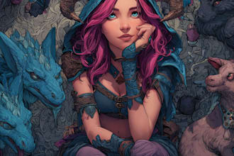 draw a character illustration