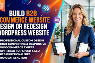 build b2b ecommerce website, design or redesign wordpress website