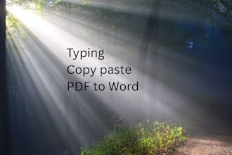 do data entry and typing