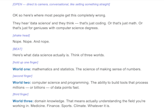 write an engaging science and tech video scripts