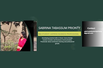design a professional linkedin banner and social media post
