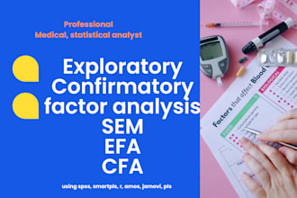 help with exploratory efa and confirmatory factor analyses cfa on spss amos pls
