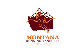 do top quality logo western flair with running athlete brand