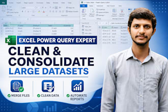 clean and consolidate large datasets in excel using power query