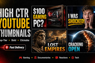 design high CTR youtube thumbnails that make viewers click