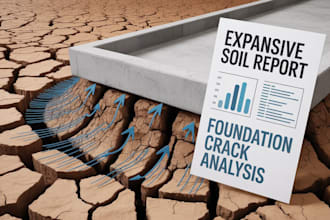 prepare expansive soil and clay analysis report for foundation