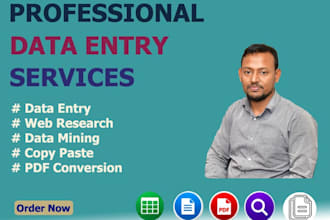 do data entry, copy paste, web research job