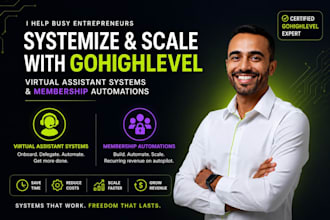 setup gohighlevel virtual assistant, automation, membership