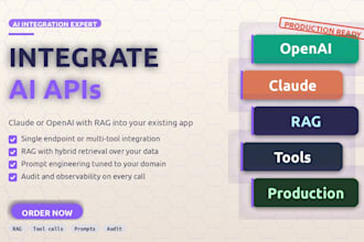 integrate claude or openai api with rag for your saas