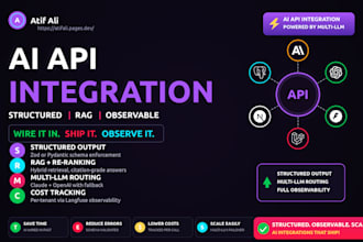 integrate openai api, chatgpt api, claude api and rag into your saas