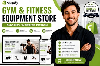 build gym fitness equipment store website redesign sport store website design
