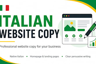 write professional italian website copy for your business