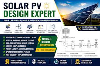 solar pv single line diagram solar plant design mw offgrid nec permit sld epc