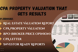 do accurate CPA property valuation, real estate valuation and bpo valuation