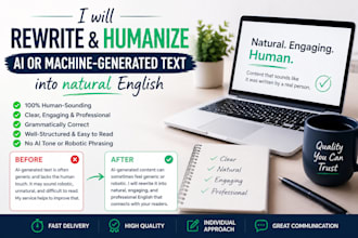 rewrite and humanise ai written text