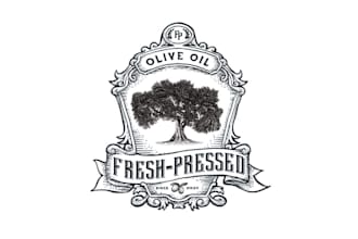 design high quality fresh pressed olive oil brand logo