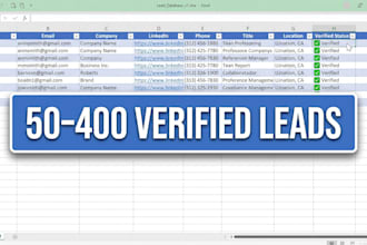 do web research and build a targeted lead list for your startup