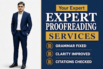 proofread, edit and format academic research papers