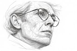 create a the wsj style hedcut portrait illustration for you