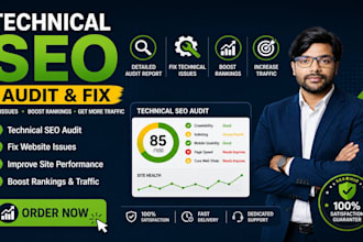 do complete technical SEO audit and fix all website errors
