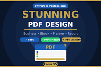 design a professional PDF document in canva