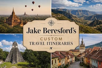design your travel itinerary for your next big trip