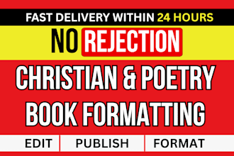 copy edit, proofread and format christian book, novel editor