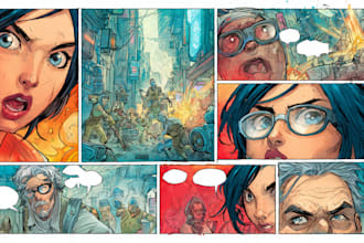 do comics and graphic novels pages