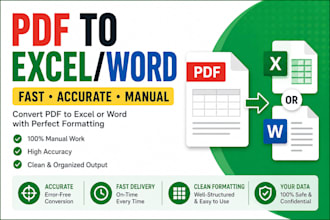 convert PDF to excel or word