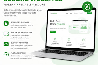 build a secure website for you