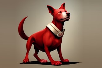 design law firm dog mascot logo