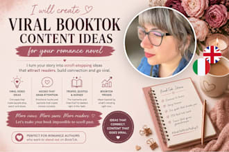 create viral booktok content ideas for your romance novel