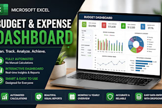 design automation microsoft excel budget spreadsheet expense tracker dashboard