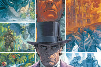 draw a cover art or comic cover art