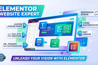 design or redesign wordpress website using elementor pro