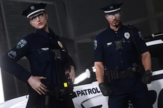 create custom eup clothing uniforms and department packs for fivem