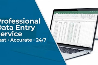 do fast and accurate data entry and excel typing