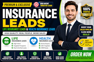 build premium insurance, life insurance and health lead generation for agencies